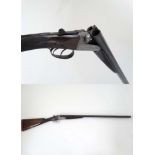 Shotgun : A 12 bore Side by side boxlock ejector by Chas Osborne & Co , London & Birmingham .