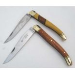 A Castinne Renette Laguiole pocket knife, together with another by G David,