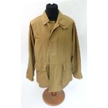 A Holland & Holland lightweight Loden lined Shooting Coat in tan brown, size approx.