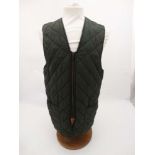 A Barbour Quilted Gillet, in Green, approx M/L.