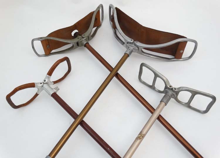 Shooting sticks: a collection of four shooting sticks, - Image 8 of 8