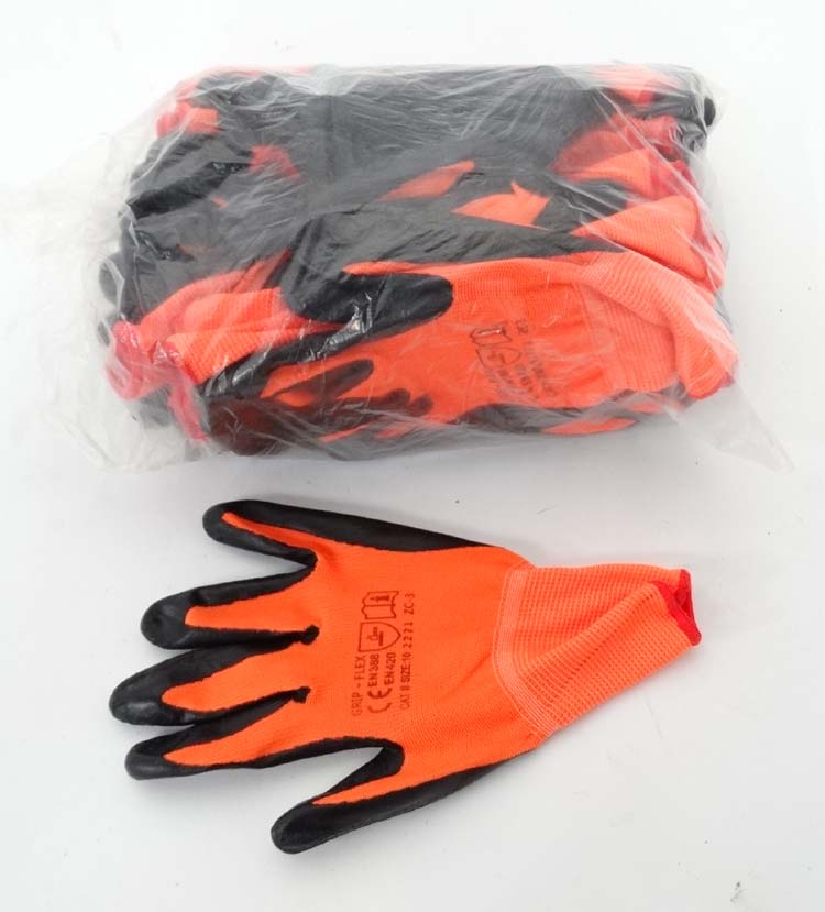 12 pairs Gripflex gloves (1 packet) CONDITION: Please Note - we do not make