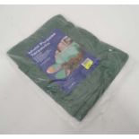 A 9ft x 12 ft Green multi purpose tarpaulin CONDITION: Please Note - we do not make
