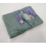 Two 9 ft x 12 ft Green multi purpose tarpaulins (2) CONDITION: Please Note - we do