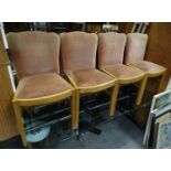 4 Art Deco dining chairs CONDITION: Please Note - we do not make reference to the