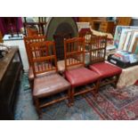 6 spindle back chairs CONDITION: Please Note - we do not make reference to the