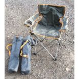 2 folding and bagged camping chairs CONDITION: Please Note - we do not make