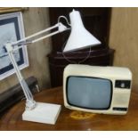 TV & anglepoise style lamp CONDITION: Please Note - we do not make reference to