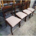 4 20th C dining chairs with rope twist back CONDITION: Please Note - we do not make