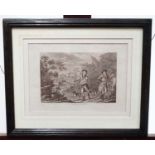 Framed bookplate entitled 'Partridge Shooting' CONDITION: Please Note - we do not