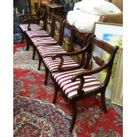 A set of 6 20thC Georgian style (4+2) dining chairs CONDITION: Please Note - we do