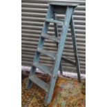 A vintage decorators wooden ladder CONDITION: Please Note - we do not make