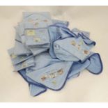 Quantity of embroidered towels This lot is being sold for our nominated charity for the year The
