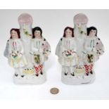 A pair of 19th C Staffordshire figures CONDITION: Please Note - we do not make