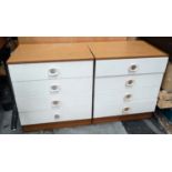 Pair retro bedside cabinets CONDITION: Please Note - we do not make reference to
