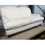 A Howard style two seater sofa CONDITION: Please Note - we do not make reference to