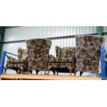 4 Parker Knoll wingback armchairs CONDITION: Please Note - we do not make