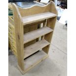 A pine free standing 4 tier bookcase CONDITION: Please Note - we do not make