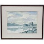 David Terris '91, Pencil and watercolour, ' The Kyle of Lochalch ' ( Loch Alsh) Scotland, Signed,