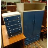 Painted cabinet and chest of drawers CONDITION: Please Note - we do not make