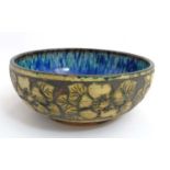 Scandinavian Studio Pottery: A mid/late 20thC Swedish bowl by Szilasi, Sweden, 8'' diameter,