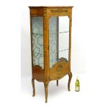 French Bijouterie Cabinet: a Regency Pink marble topped ,