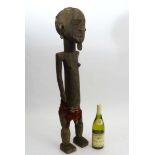 Tribal : An Ethnographic Native Tribal West African figure. Approx. 35 1/2" high.
