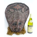Tribal : An Ethnographic Native Tribal modern mask, originating from Papua New Guinea. Approx.