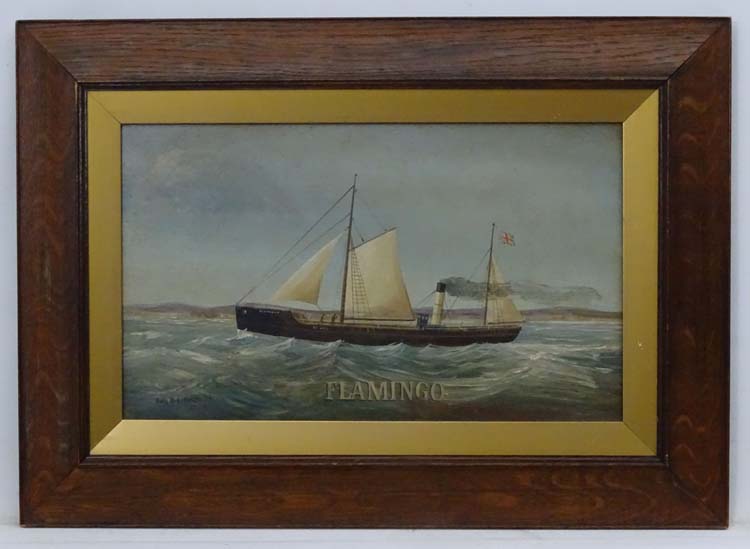 Harry Wakefield XIX-XX Marine School, Oil on board,