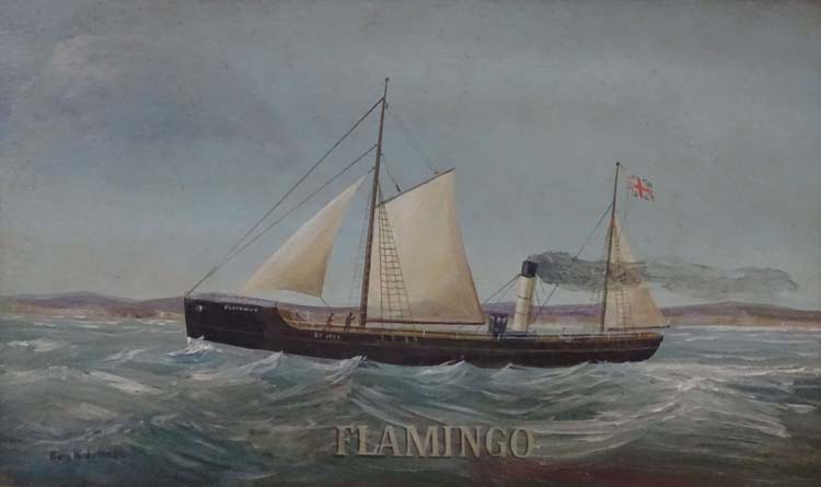 Harry Wakefield XIX-XX Marine School, Oil on board, - Image 3 of 4