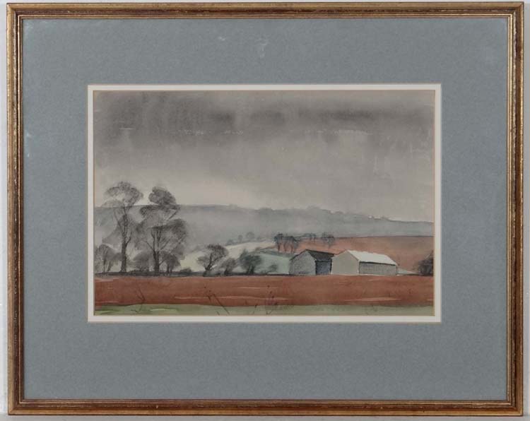 Margaret Seaton (1917-2003), (Margaret Seaton McDonald ), Charcoal and Watercolour,