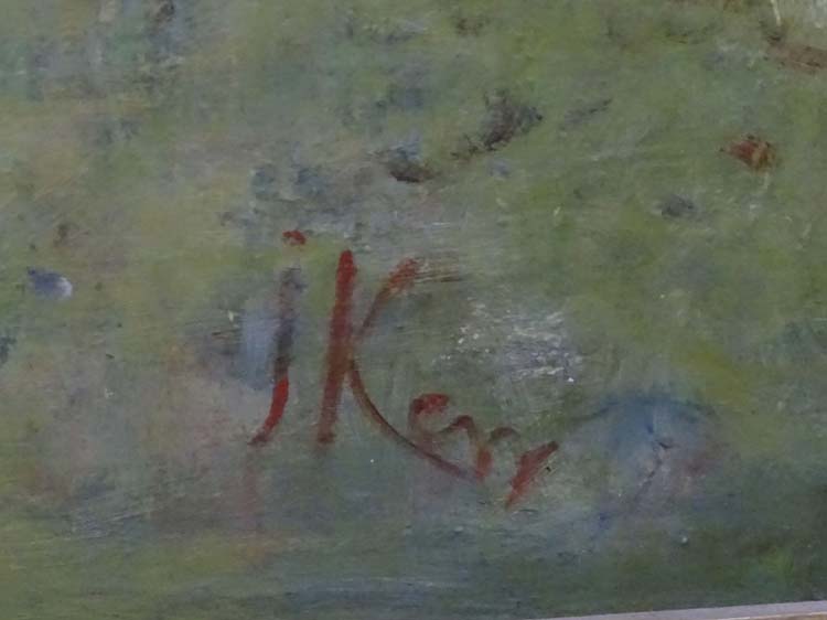 J Kerr, mid XX Cornish School, Oil on board, Coastal scene, Signed lower right, - Image 4 of 4