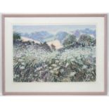 * Caroline Sykes (XX-XXI), Limited Edition Lithograph in colours 21 / 300, ' Morning Fields ',