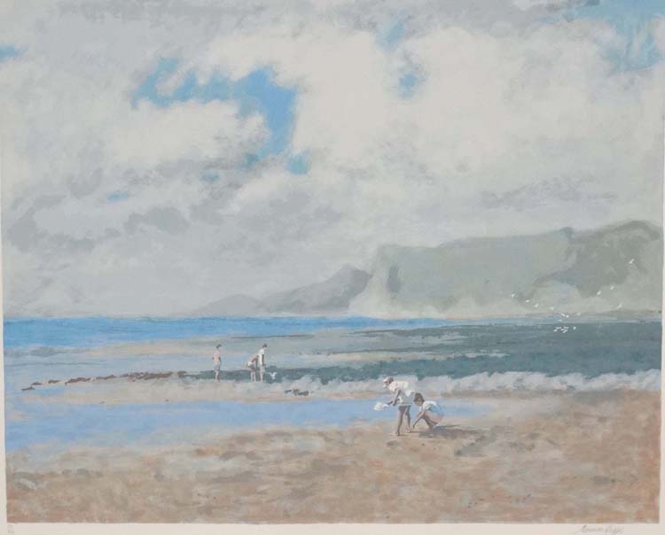 * Norman R Hepple (1908-1994), Limited edition Screenprint 59/185, ' Rivals at low tide ', - Image 4 of 11