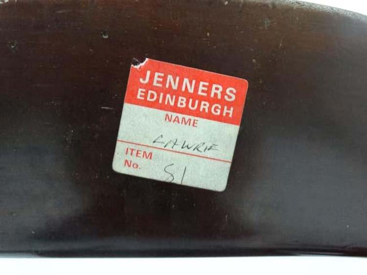 A pair of 19thC mahogany Scottish chairs bearing labels for Jennings of Edinburgh 35 1/2" high - Image 9 of 13