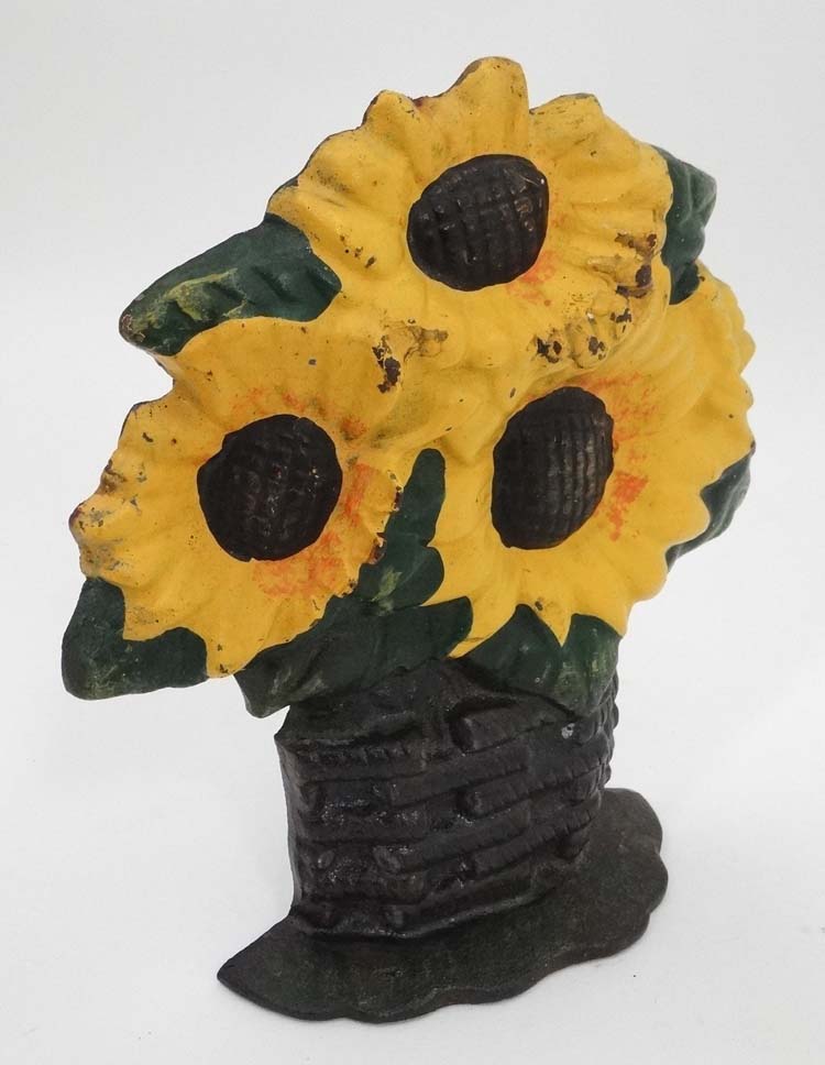 Sunflower Doorstop CONDITION: Please Note - we do not make reference to the