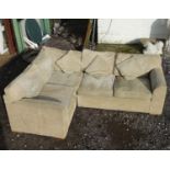 A 4 seater upholstered corner sofa by Cargo CONDITION: Please Note - we do not make