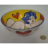 A nude lady bowl by Kate Glanville CONDITION: Please Note - we do not make