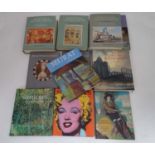Box of assorted art books and sales catalogues, to include British Watercolours,