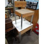 A hand built child's desk and chair CONDITION: Please Note - we do not make