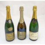 3 Bottles of vintage champagne to include Noble Cuvee De Lanson Brut 1988,