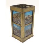 Militaria : An unusual early 20thC brass light shade ,