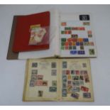 Stamps: Three albums to include a Mercury stamp album with schoolboy collection and a S.