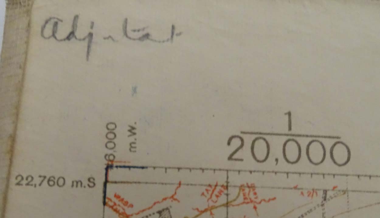 Militaria : a WWI Ordnance Survey trench map , entitled ' 57C NW 1/20, - Image 14 of 19