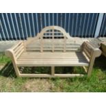 Garden & Architectural , Salvage : A contemporary Teak Lutyens style Garden Bench,