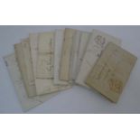 Ephemera: A quantity of old postal history letters dating from 1820 to 1847 from Bristol,