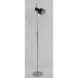 Vintage Retro : A Danish designed Standard/ pointable lamp, with brown aluminium livery ,