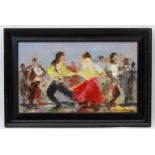 Liprie 03 ? Spanish School, Oil on board, Flamenco dancers, Signed and dated lower left.