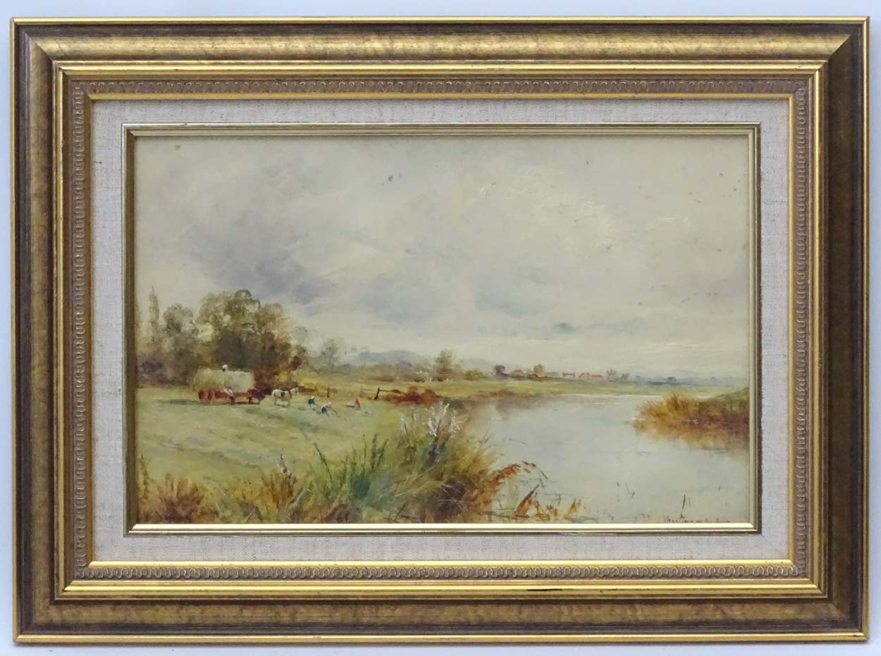 N B James, Oil on artist's board,