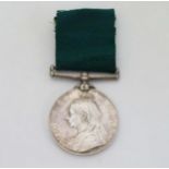 Militaria : A Volunteer Long Service medal (established 1894-1908, c45,000 awarded),
